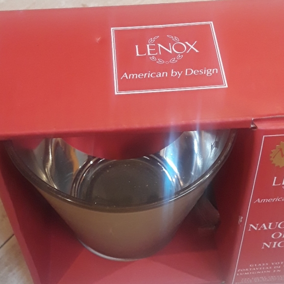 NIB Lenox Naughty or Nice glass votive - Picture 4 of 4